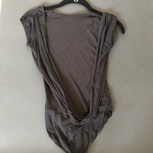 cut out/swooped back bodysuit